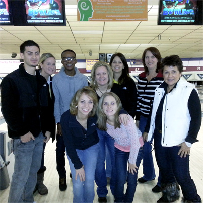 Bowling Party at Troy Lanes, December 29, 2012